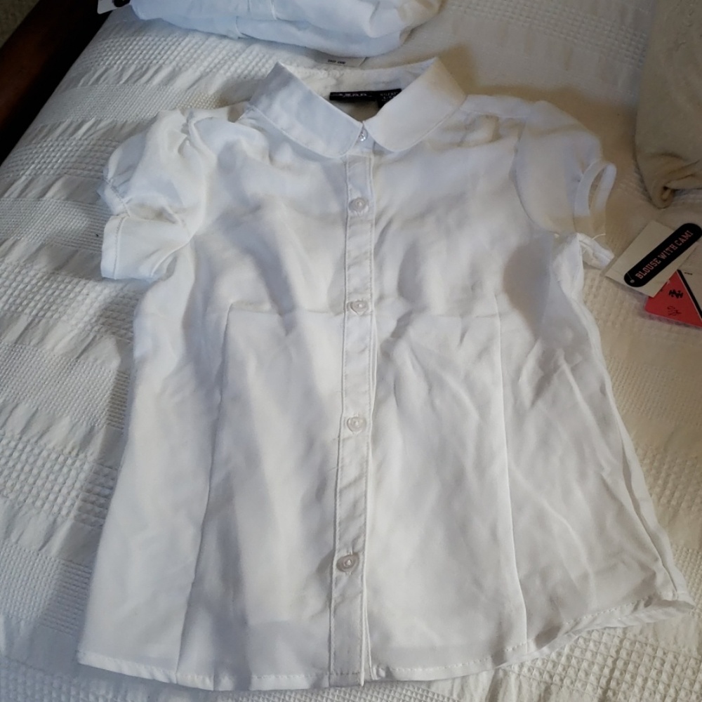 Girl's School Uniform Blouse with Cami